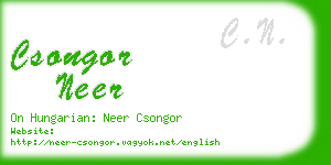 csongor neer business card
